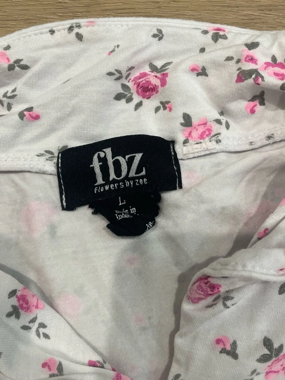 Flowers by Zoe White & Pink Floral Short Pajama Set